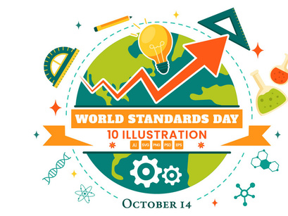 10 World Standards Day Illustration