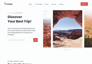 Tripsavvy - Travel Landing Page