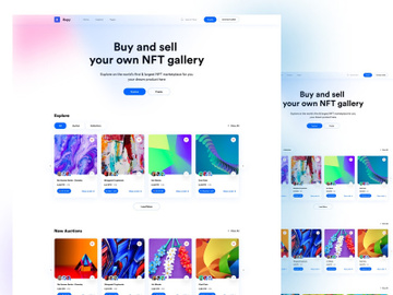 NFT Landing Page UI KIT preview picture