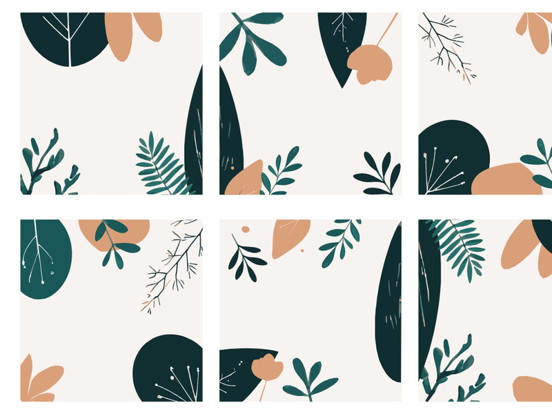 abstract botanical background