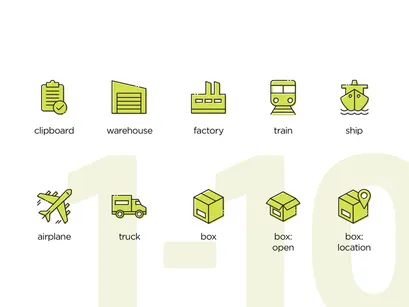 20 Logistics Animated Icons