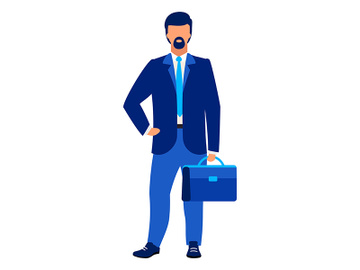 Businessman, office worker flat vector illustration preview picture
