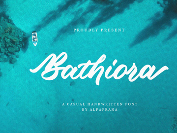 Bathiora - A Casual Handwritten Font preview picture