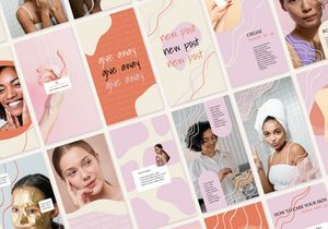 Instagram Beauty Blogger Template Canva Figma