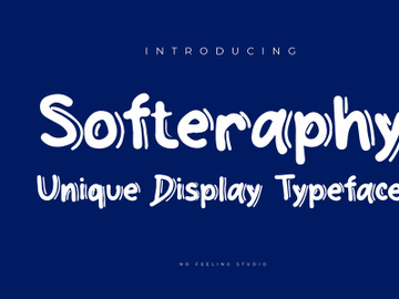 Softeraphy - Unique Display Typeface preview picture
