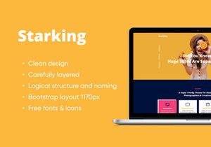 Starking Big Portfolio Figma Photoshop Template