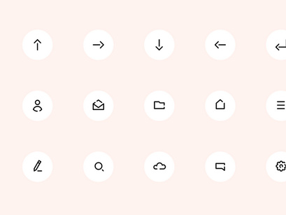 Free 15 Simple Line Icons