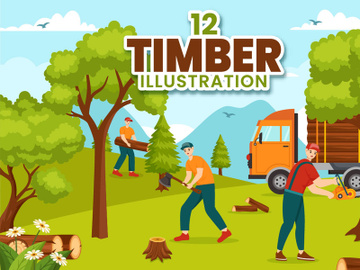 12 Timber Illustration preview picture