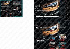 Car shop landing page