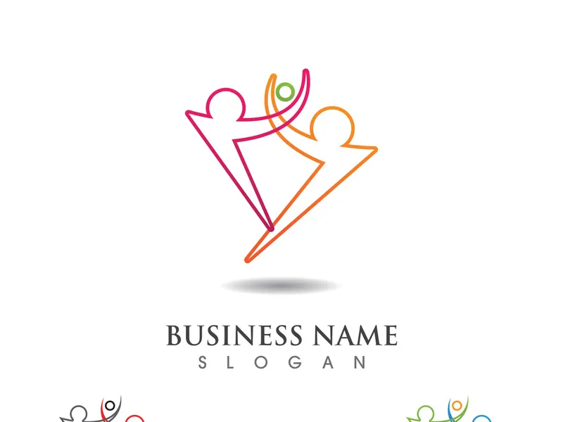 Community, network and social icon design template