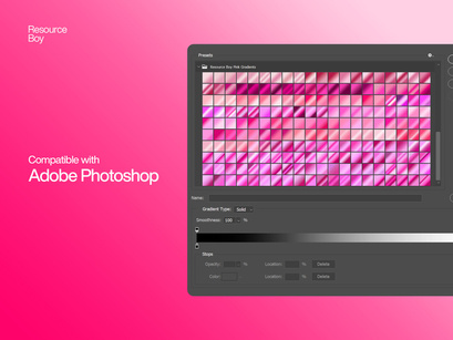200 Free Pink Photoshop Gradients