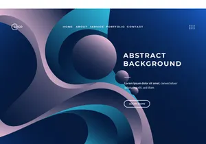 3d Abstract Background Gradient Blue