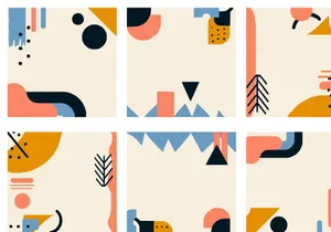 Square Background Social Media vibrant