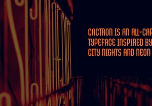 Cactron - Font