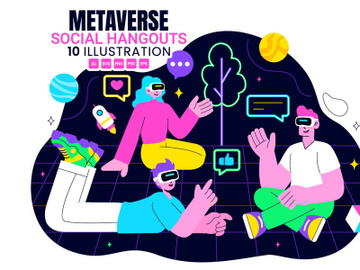 10 Metaverse Social Hangouts Illustration preview picture
