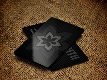 Carbon Fiber Minimal Business Card Template preview picture
