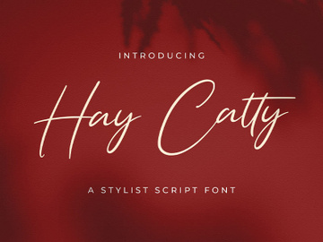 Hay Catty - Handwritten Font preview picture