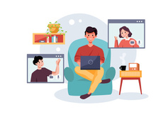 Online Course Illustration