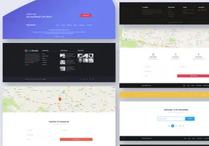 30 Footer Widgets for Web UI Kit Ver-02