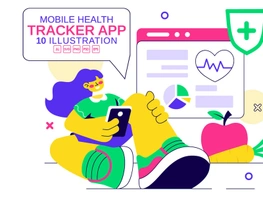 10 Mobile Health Tracker App Illustration preview picture
