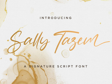 Sally Tazem - Handwritten Font preview picture