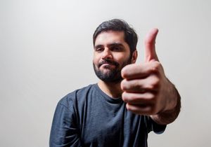 HD photos of a  young Man with gestures and expressions