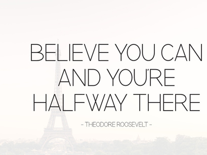 Slimline - Monoline Sans Serif Font