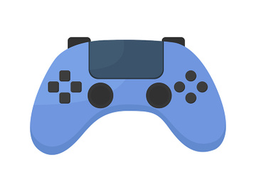 Video game controller semi flat color vector object preview picture