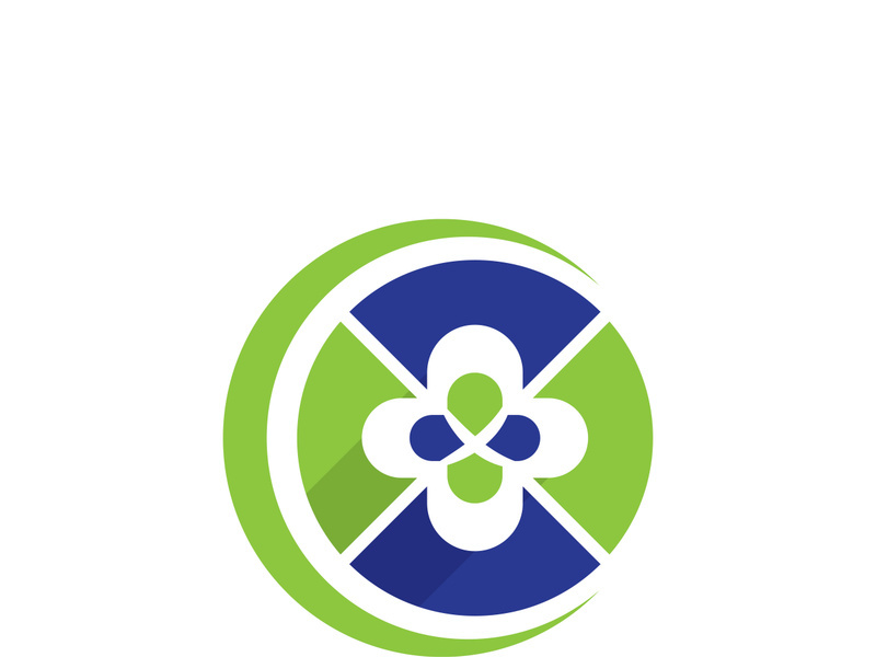 Health medical logo template vector illustration design