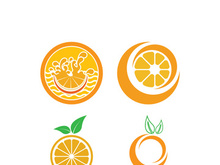 Orange logo design vector icon illustration design