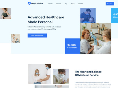 Healthpoint Pro NextJs Medical and Healthcare Website Template
