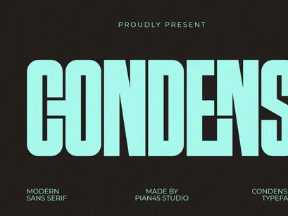Condens - Condensed Sans Serif Font