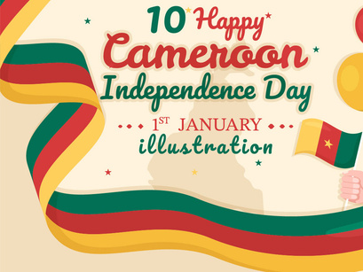 10 Happy Cameroon Independence Day Illustration