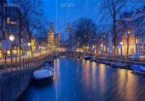 12 Falling Rain Overlays