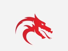 Dragon head logo vector icon