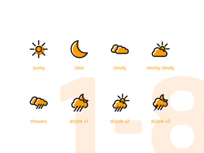 16 Weather Animated Icons