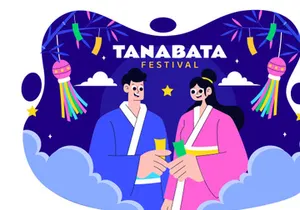 10 Tanabata Japan Festival Illustration