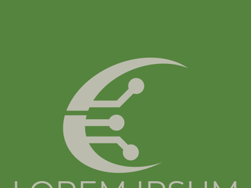 Futuristic Electronic Circuit Logo preview picture