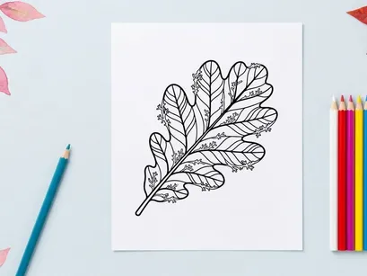 Detaillierte Blatt-Illustration für botanisches Design. Künstlerisches Naturelement für kreative Projekte.