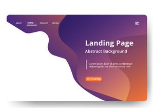 Asbtract background Landing page template design vol 3