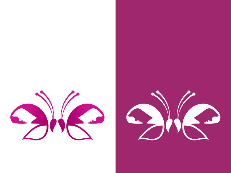 Butterfly logo icon vector design illustration