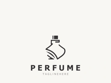 Perfume bottle logo design symbol can be used for business and cosmetic perfume shop template preview picture