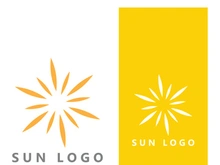 Sun logo design with a modern concept.