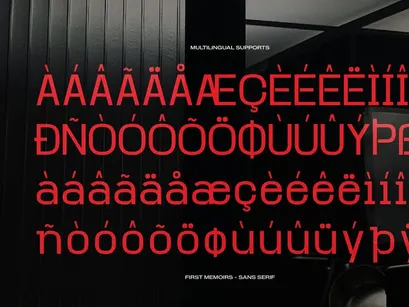 First Memoirs | Sans Serif Typeface