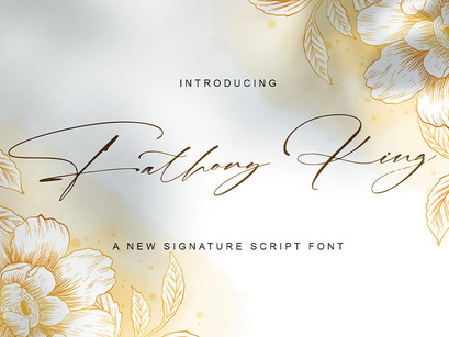 Fathony King - Signature Font