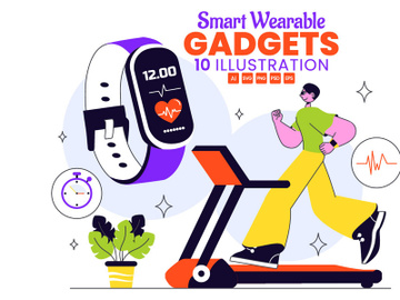 10 Smart Wearable Gadgets Illustration preview picture