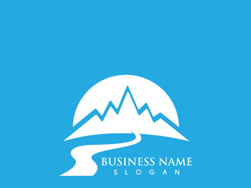 Mountain icon Logo Template Vector illustration design preview picture