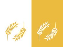 Wheat logo vector icon illustration design
