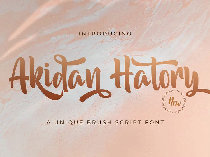 Akidan Hatory - Bold Script Font