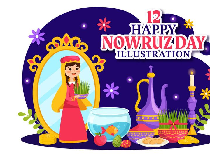 12 Happy Nowruz Day Illustration